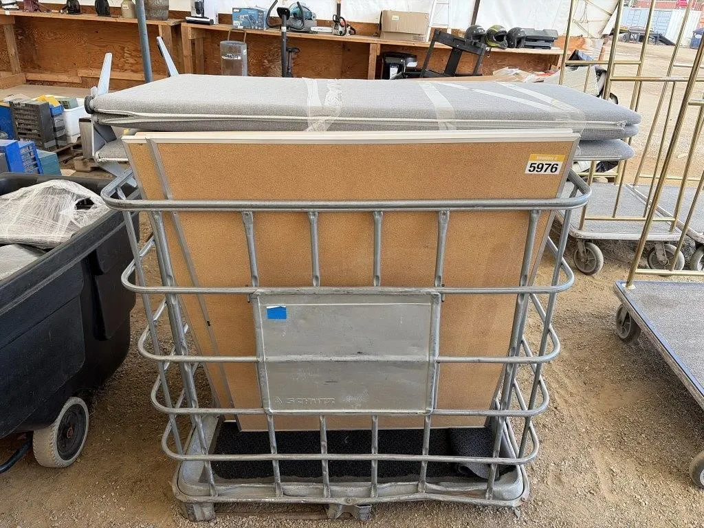 Crate With Cork Boards & Glass