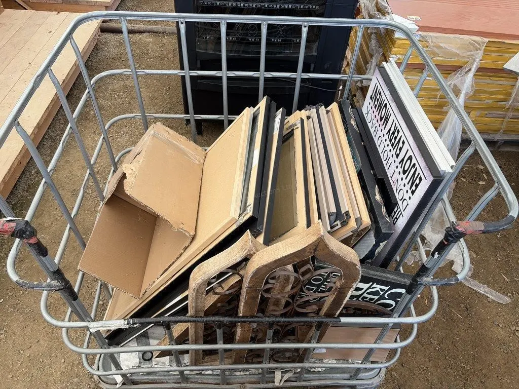 Crate With Picture Frames