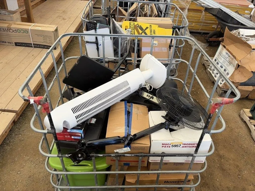 Crate With Fans, Printers & More