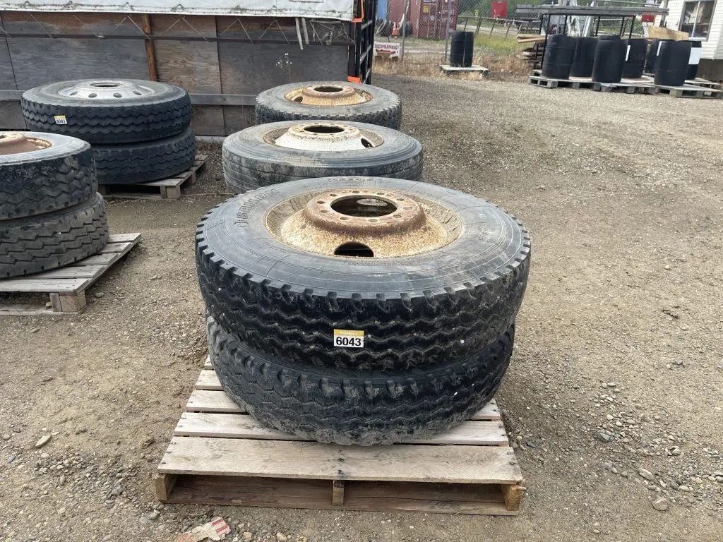 Six Tires & Rims - 11R24.5