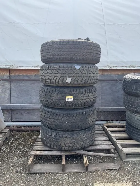Five Winter Tires On Rims - 265/70R17