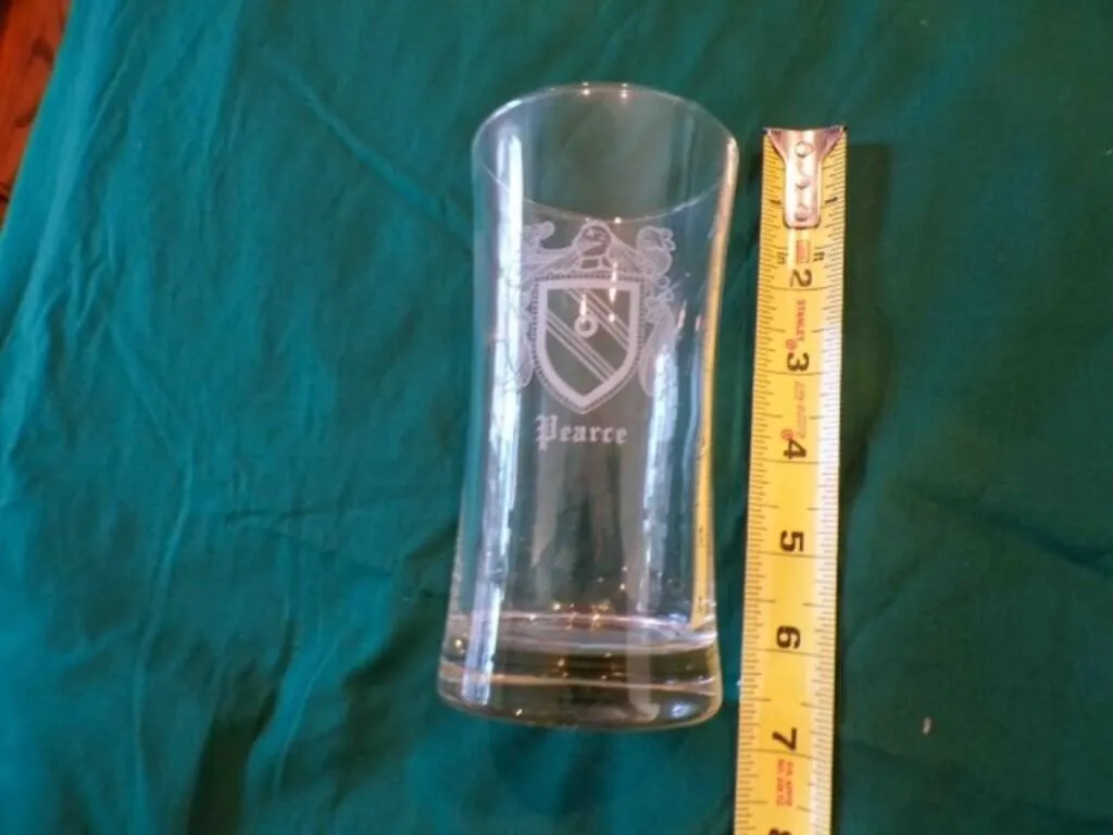 Box of clear glass water, and wine stemware