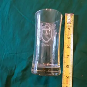 Box of clear glass water, and wine stemware