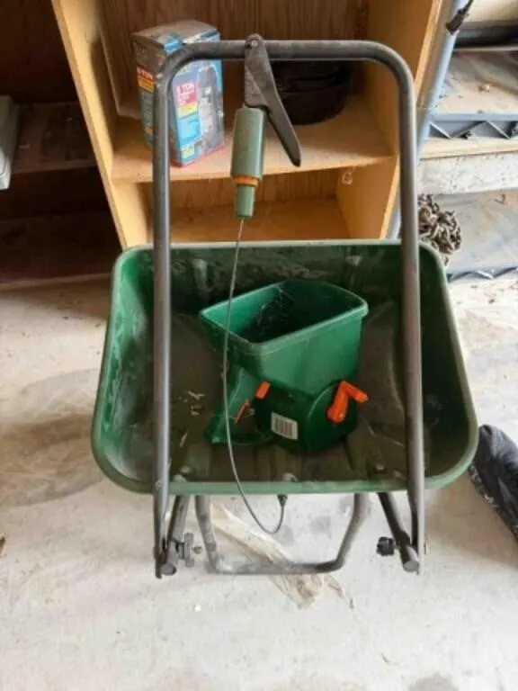 Scotts fertilizer spreader, etc