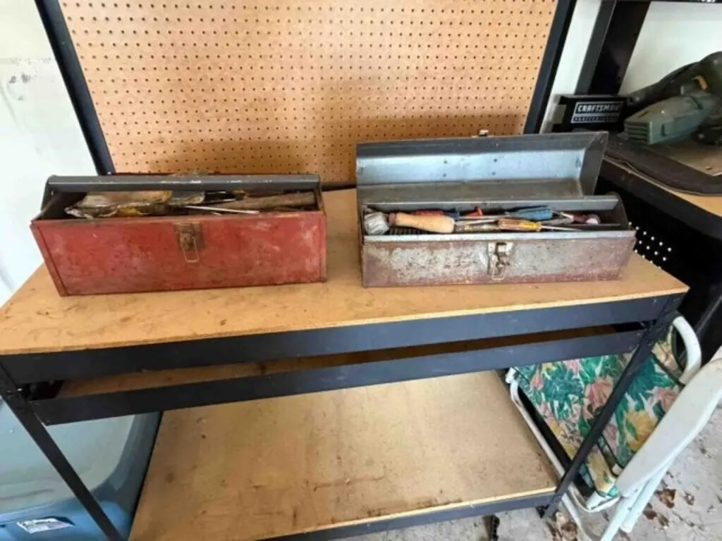 2-tool boxes w/assorted hand tools