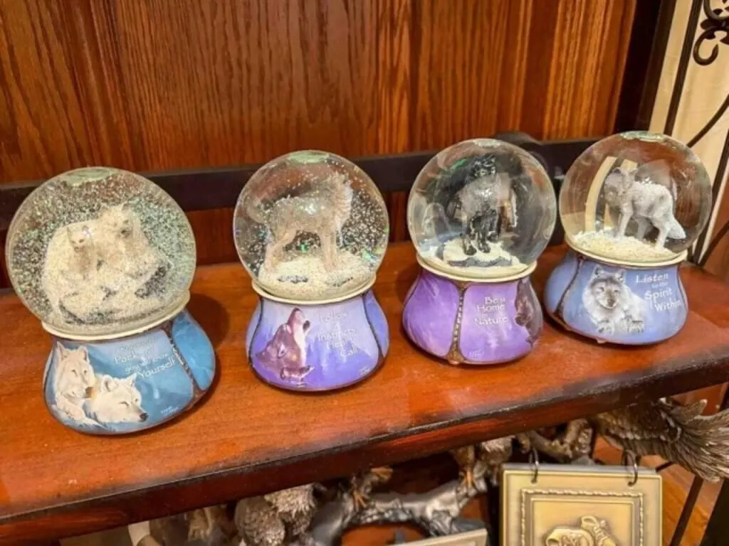 Box of snow globes