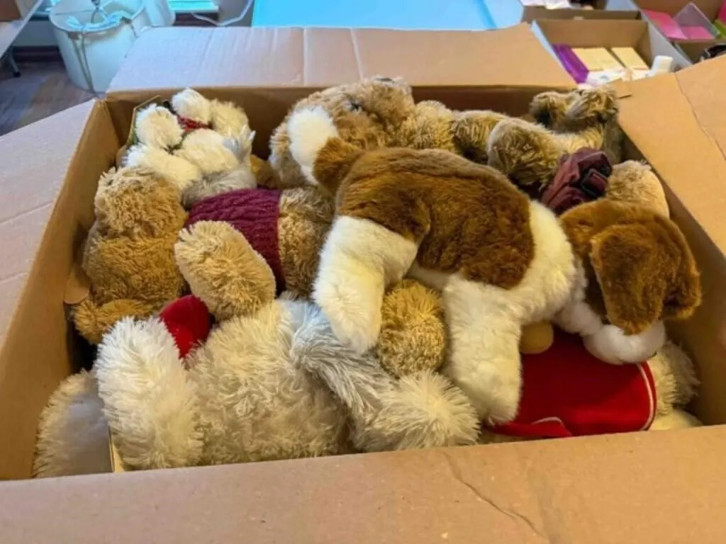 big box of stuff animals