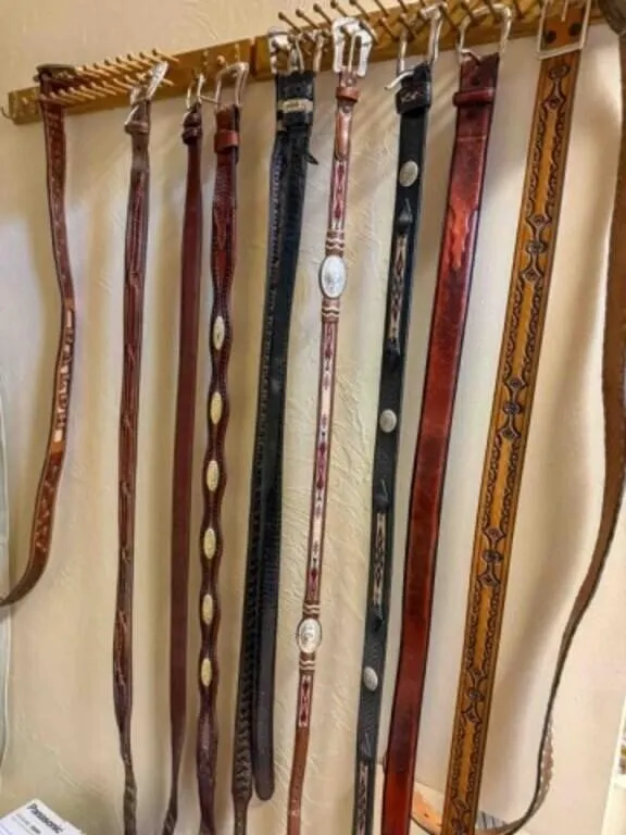 Box of men's belts