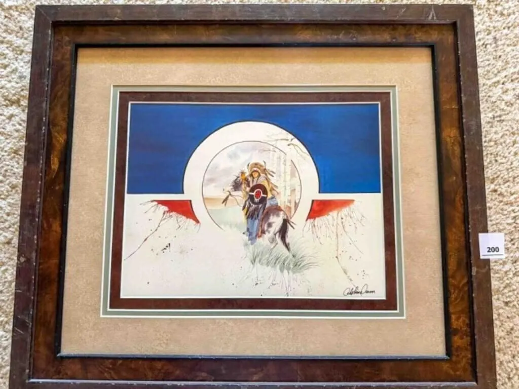 Framed limited edition Lithograph "Out of the Past