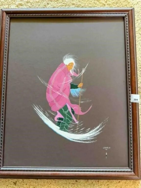 K. Hargo painting, appears to be a gouache