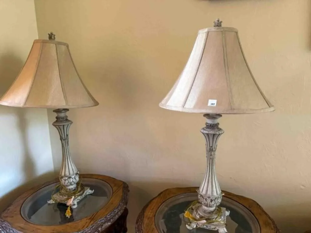 2-table lamps, 35" tall