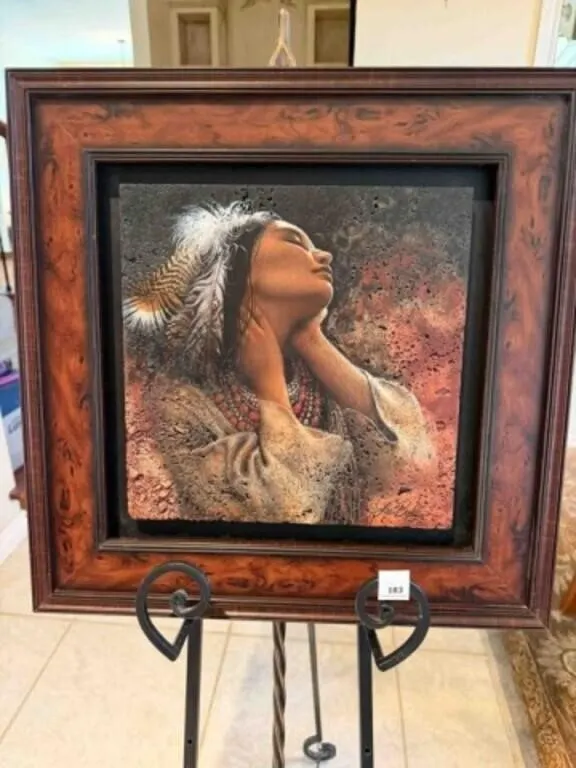 Textured artwork "Morning Sun II" by Lee Bogle