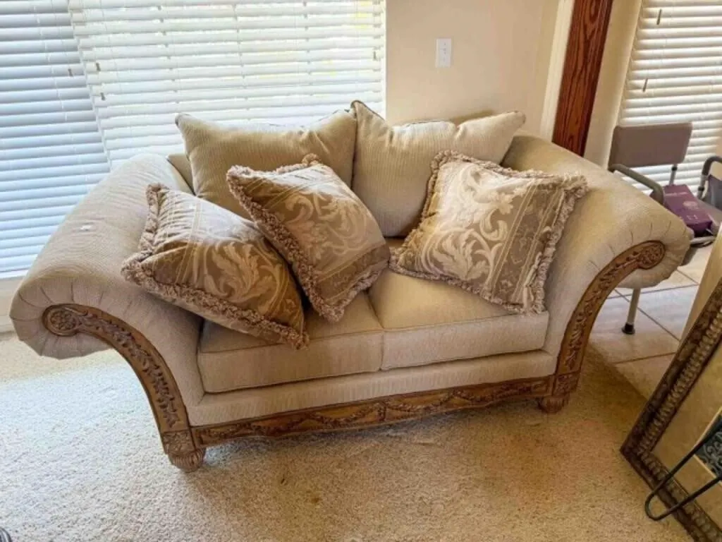 very nice sofa and matching love seat