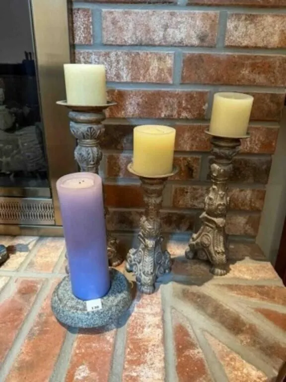 candles and holders