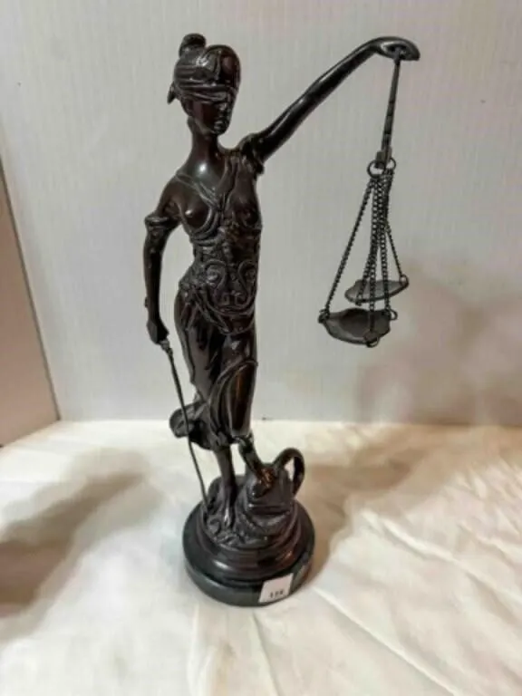 Lady Justice 16" bronze