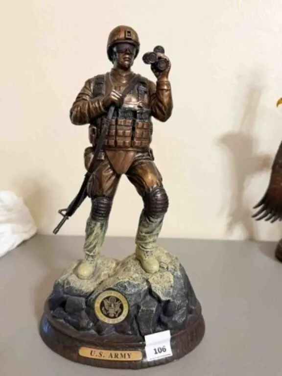 U.S. Army Pride cold cast bronze sculpture