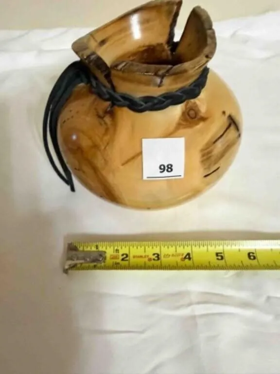 hand turned wood vase by Bill Koch