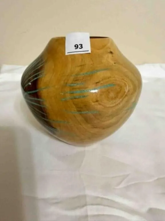hand turned wood vase by Eric Lima