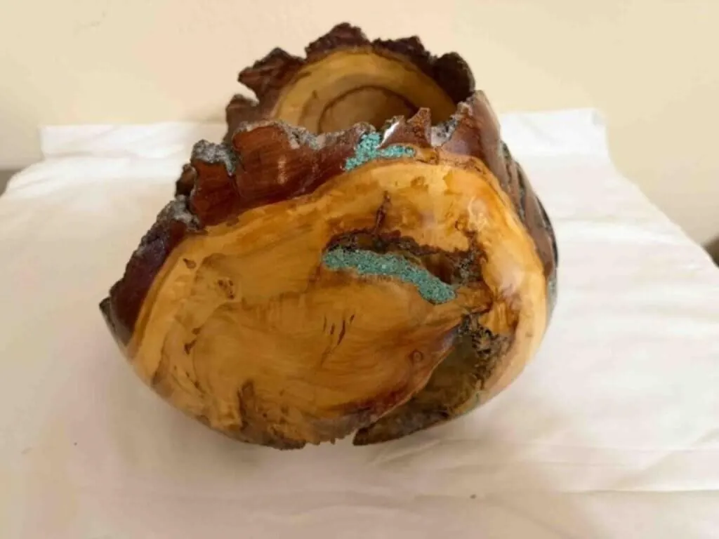 hand turned wood brown by Eric Hester