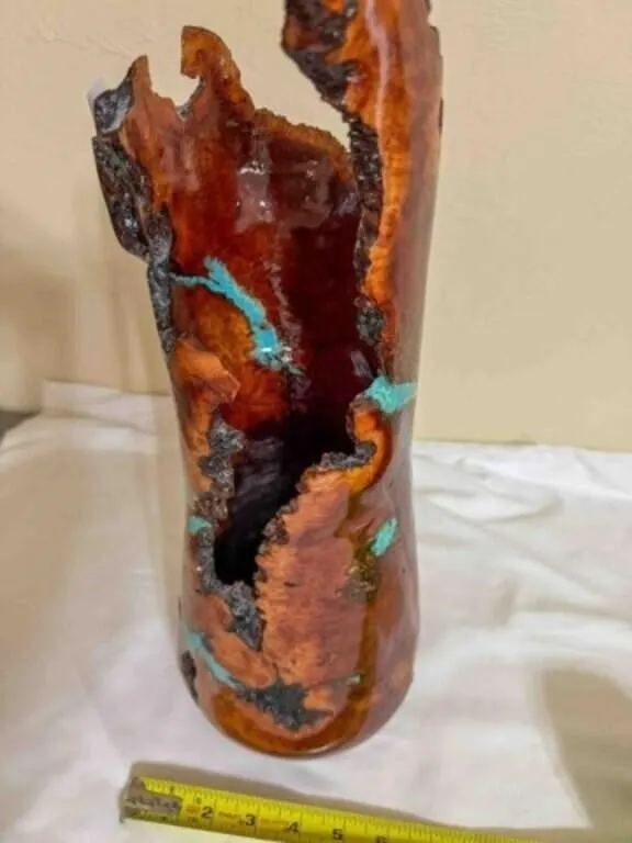 hand turned wood decoration by Eric Hester