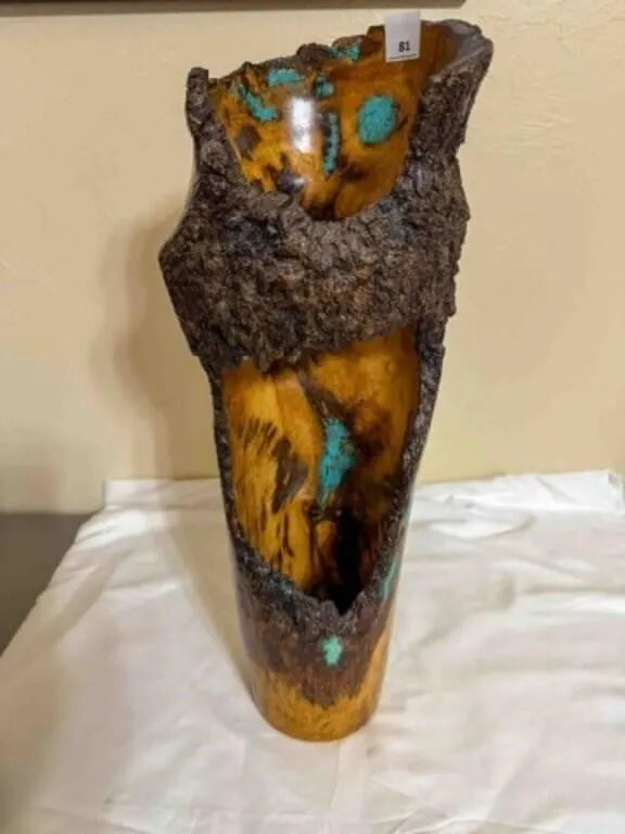 hand turned wood decoration by Eric Hester