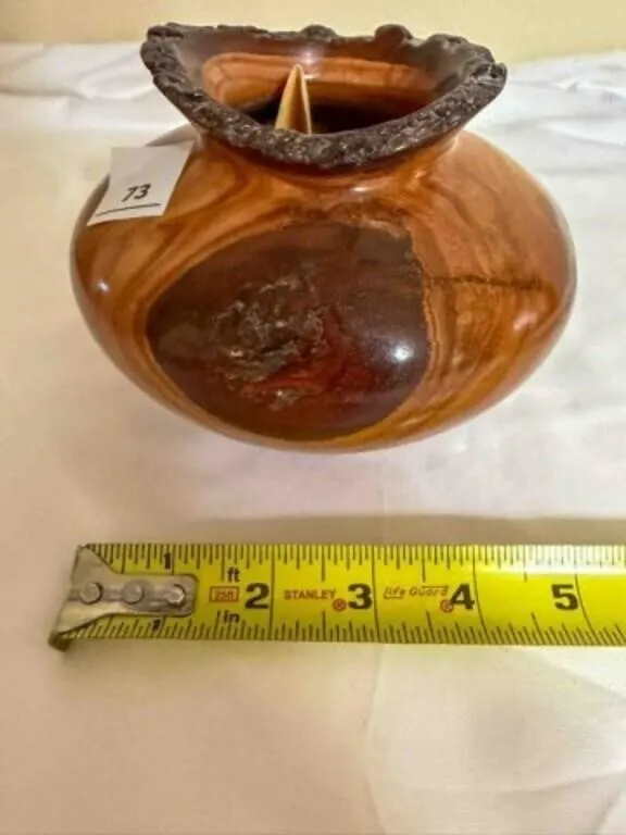 hand turned wood vase by Bill Koch