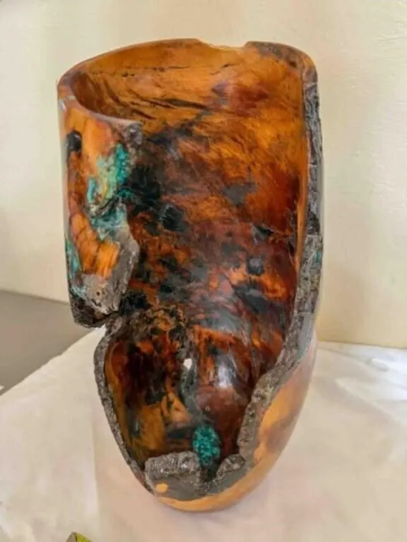 hand turned wood decoration by Eric Hester