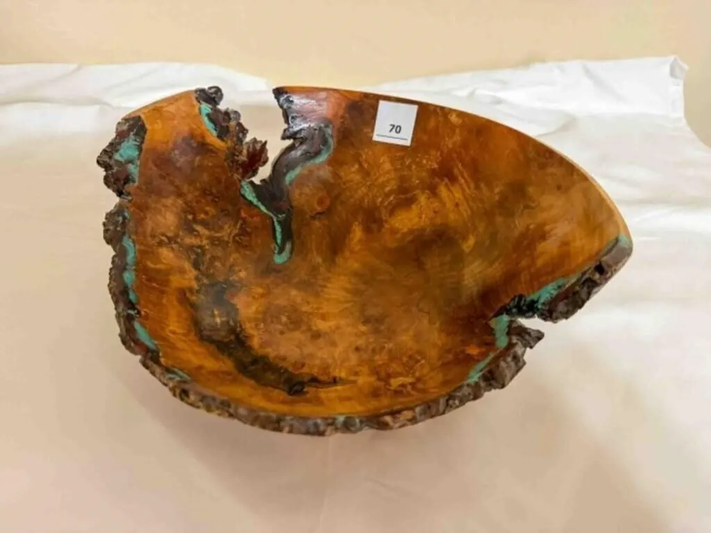 hand turned wood bowl