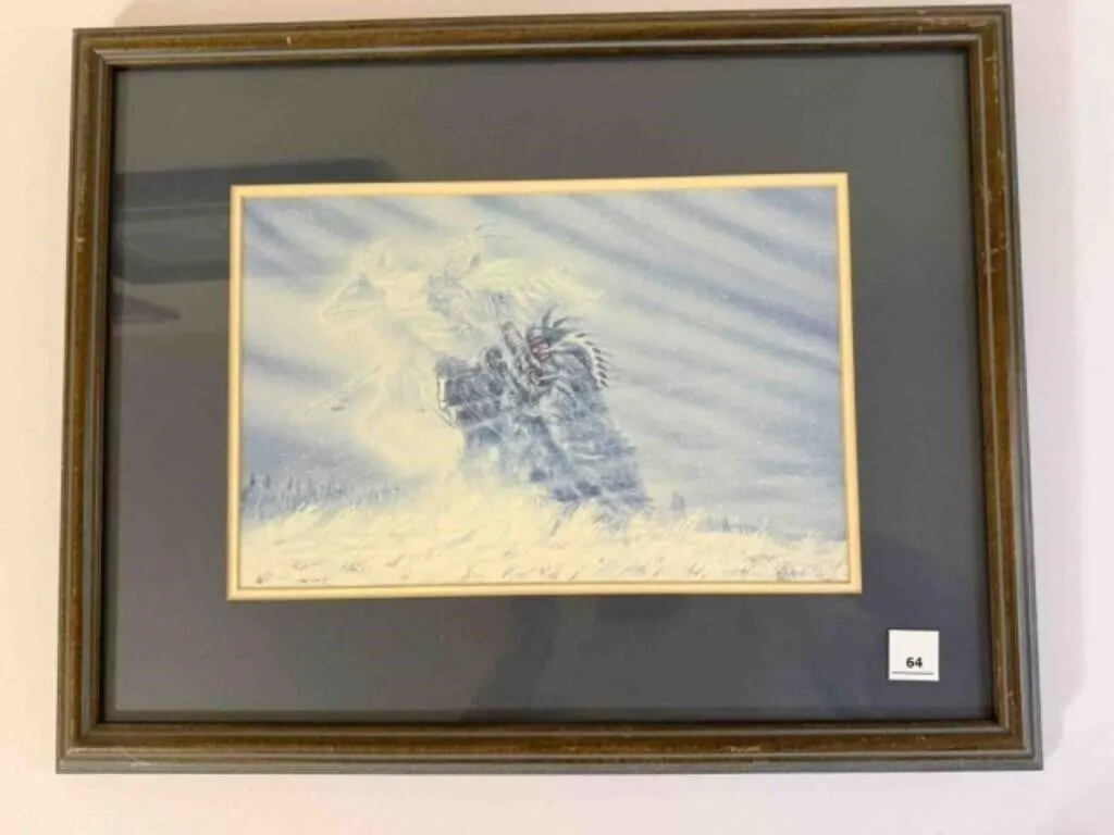 Native American Print, artist Bushy 1992