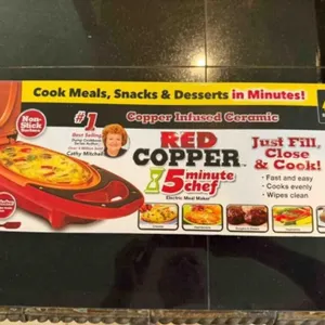 Red Copper infused Ceramic cooker, new in box