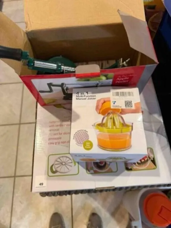 all new in box, apple peeler, juicer, fruit