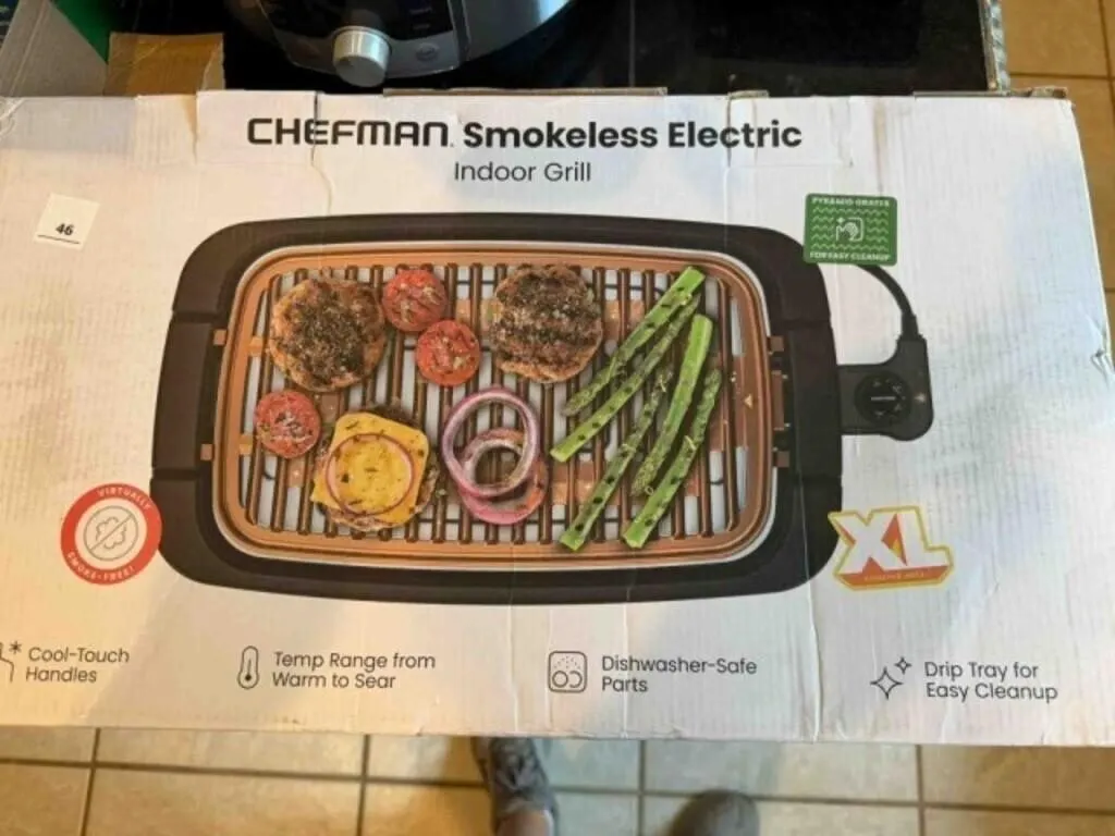 Chefman Smokeless cooker, new in box