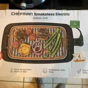 Chefman Smokeless  cooker, new in box