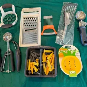 box of kitchen utensils