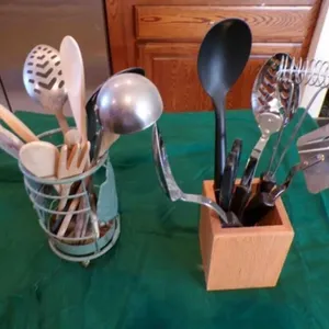 box of misc. kitchen utensils