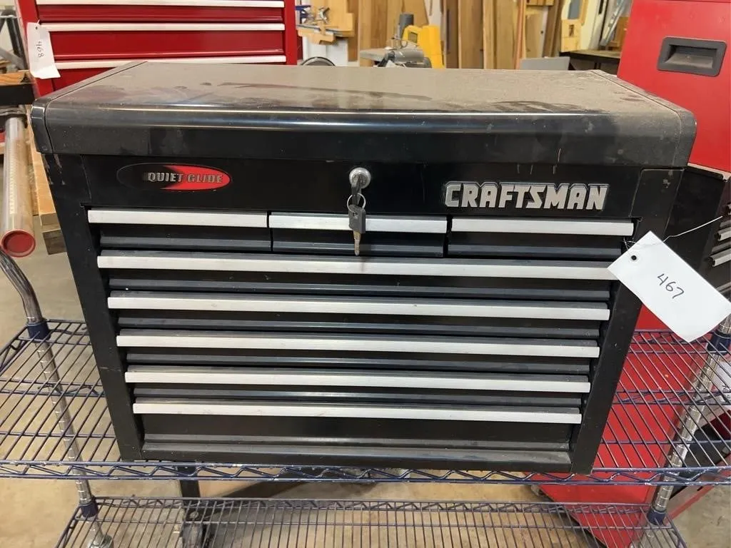 Craftsman Quiet Glide Black Steel Tool Chest