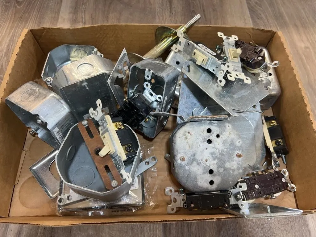 Electrical Junction Boxes & Switches Lot