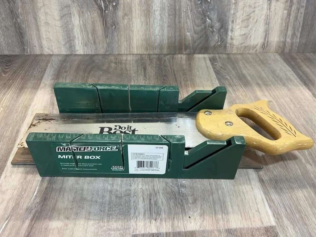 Masterforce Miter Box & Do it Best Backsaw