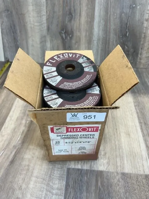 Flexovit 25-Piece Grinding Wheels 4-1/2"