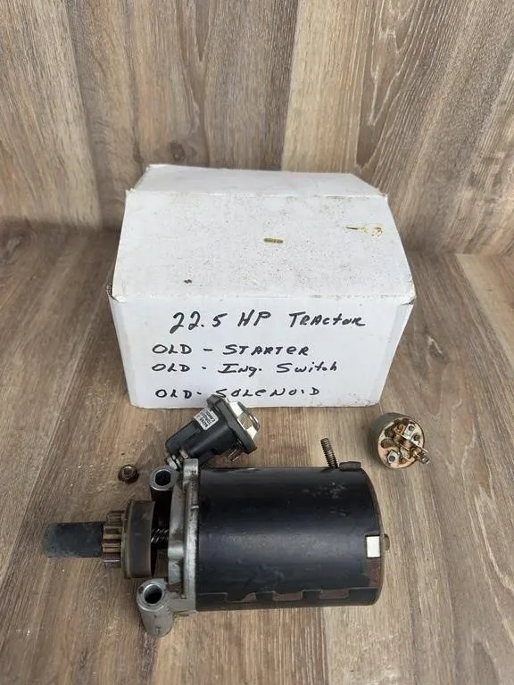 Lawn Tractor Starter Motor & Ignition Switch Lot