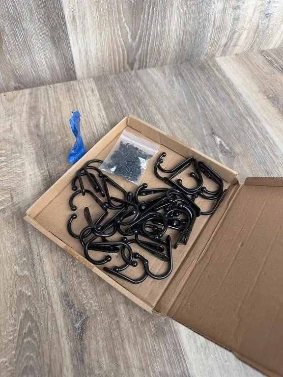 38 Black Metal Farmhouse Coat Hooks