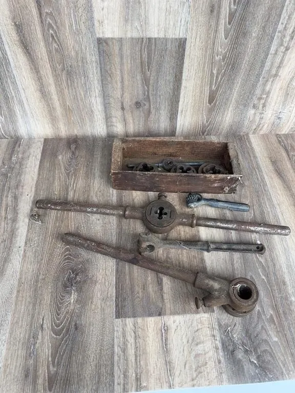 Antique GTD Corp Tap and Die Set Lot