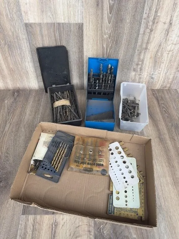 Drill Bits, Chuck Keys & Workshop Gauges Lot