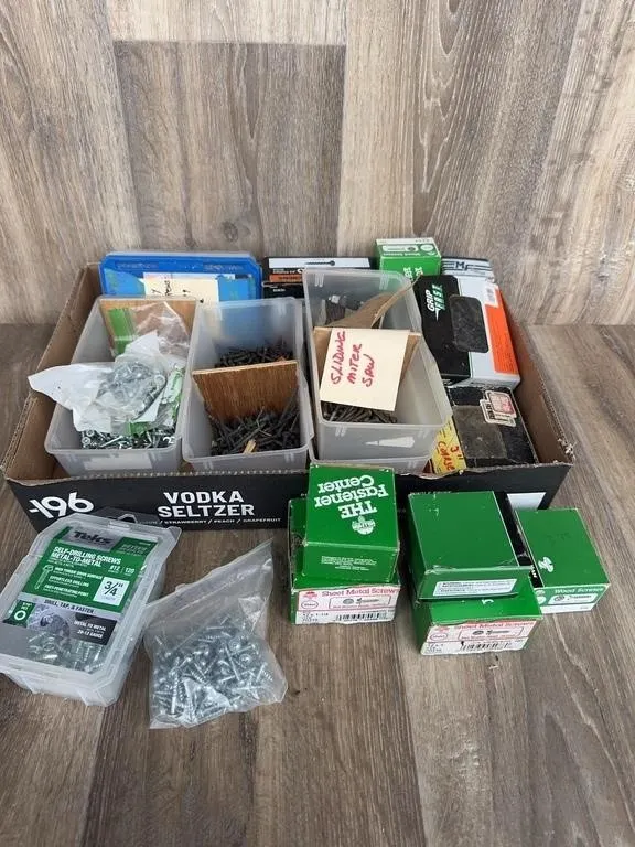 Workshop Fasteners & Screws Boxed Lot