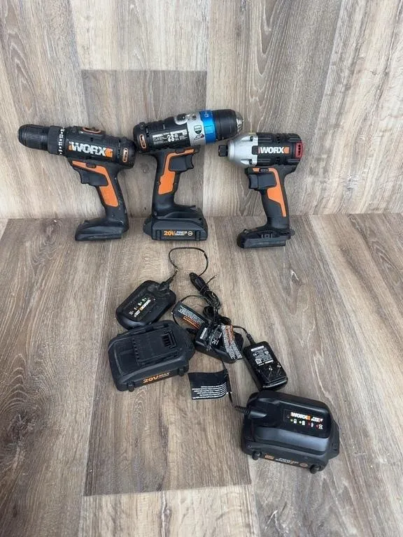 WORX 20V MAX Cordless Drill & Impact Driver Set