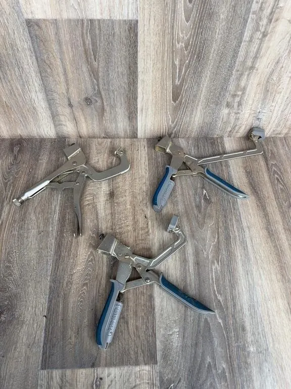3 Automaxx Woodworking Face & Locking Clamps