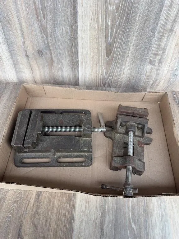 Heavy Duty Cast Metal Drill Press & Bench Vises