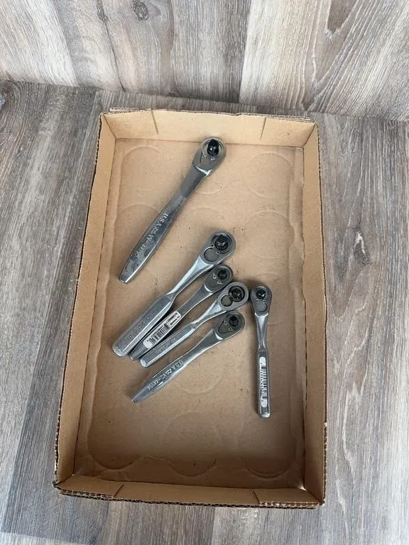 Set of 6 USA Socket Ratchet Wrenches