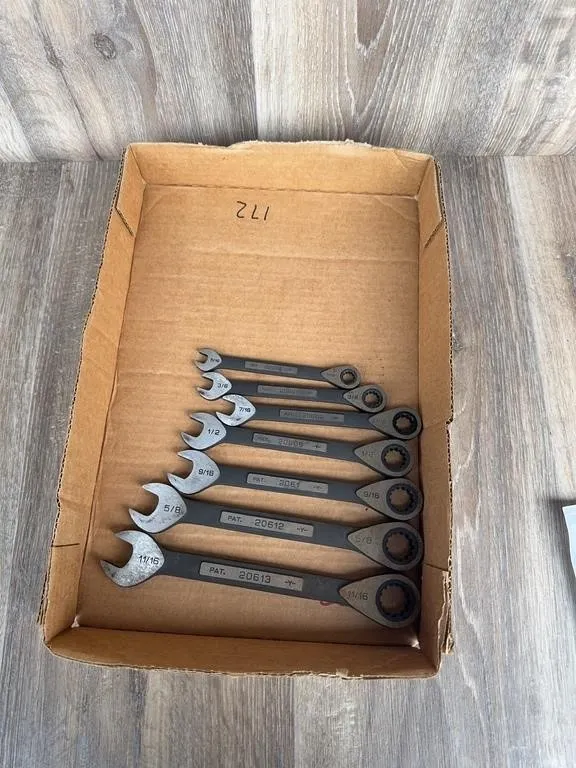 7-Piece SAE Ratcheting Wrench Set