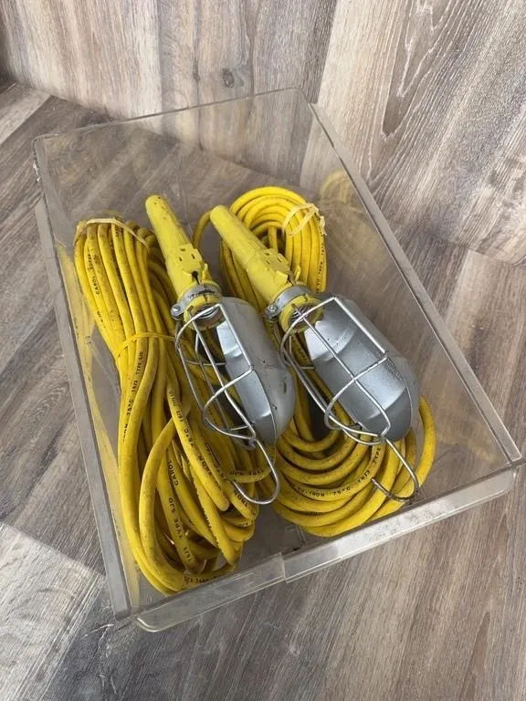 Carol Super Vu-Tron Yellow Work Lights Pair